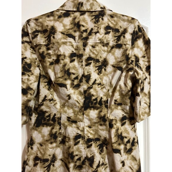 Samsoe Samsoe NWT Demi Shirt Dress Camo Clay Short Sleeve size M Organic Cotton - Picture 8 of 10